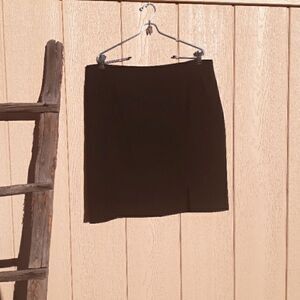 Vintage 80's Skirt Faux Suede Laser Lace Cutouts